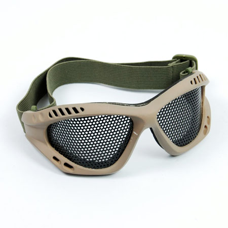 TMC Metal Wire Goggle Airsoft Mesh Goggles Tan/Khaki